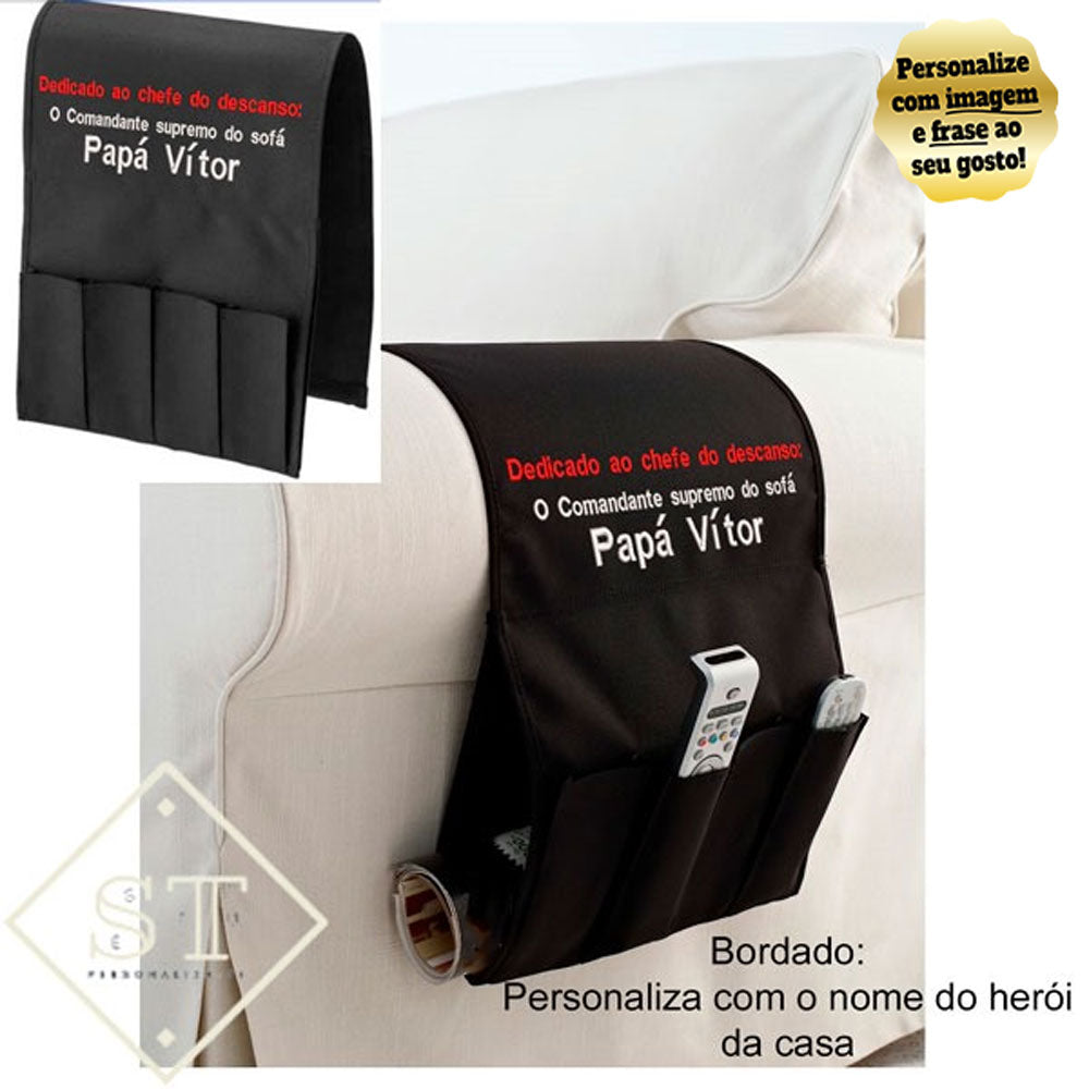 Embroidered Remote Control Holder Let's Write a Movie Together